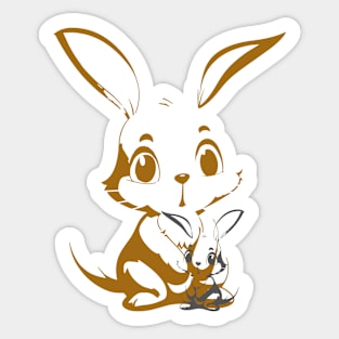 Good bunnies Sticker